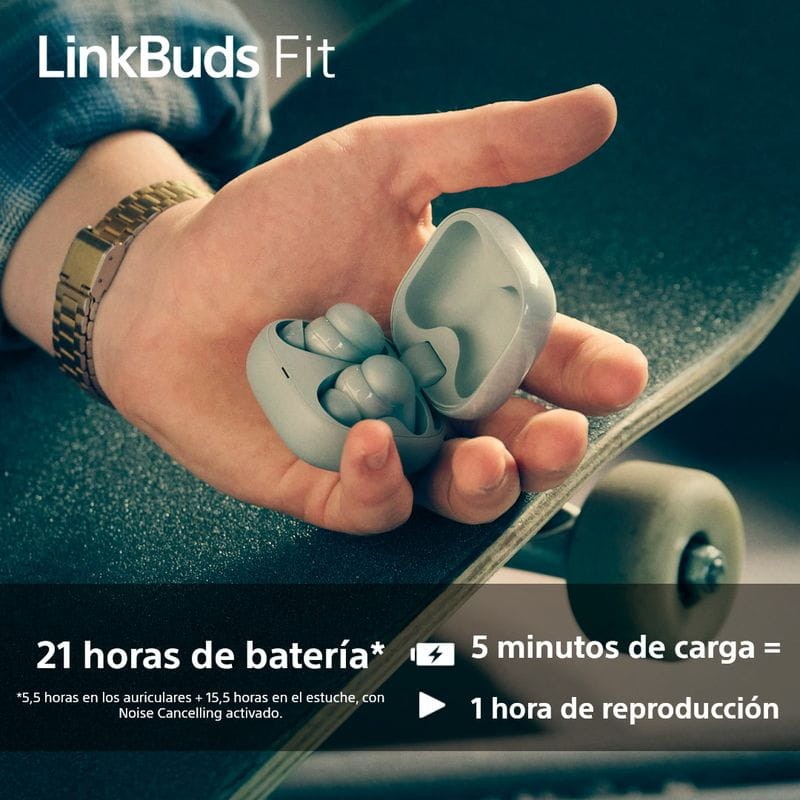 Sony LinkBuds Fit Negro - Auriculares Bluetooth - Ítem8