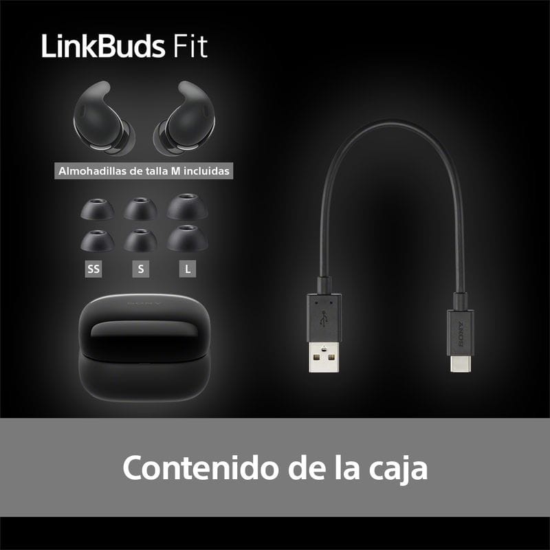 Sony LinkBuds Fit Negro - Auriculares Bluetooth - Ítem10