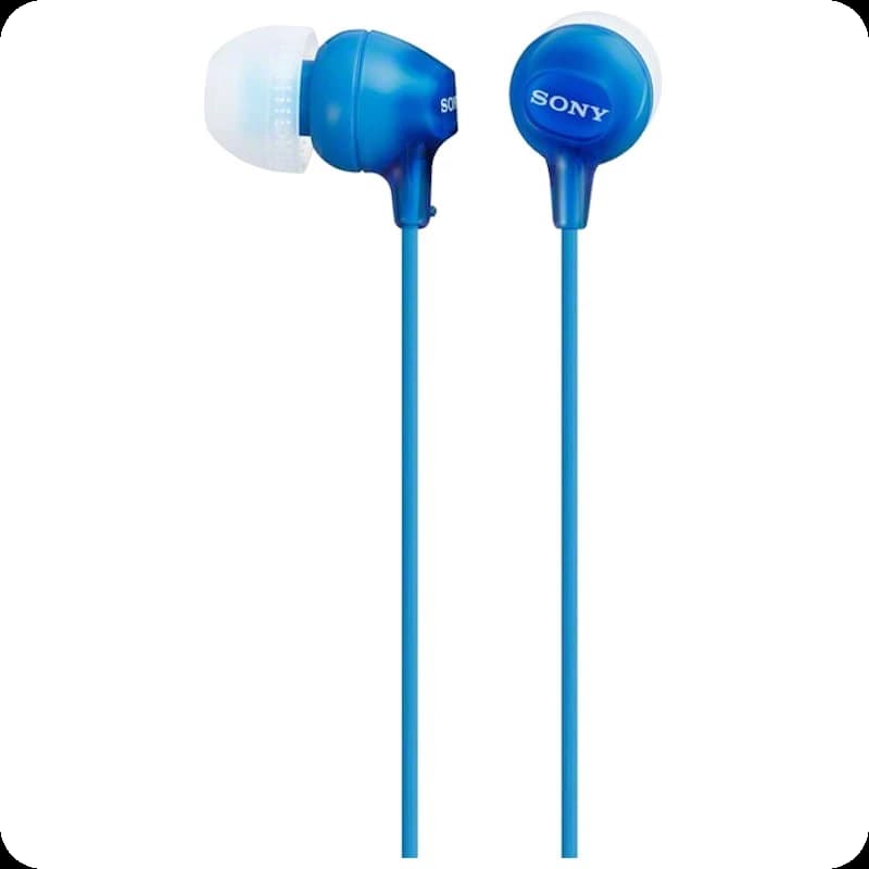 Sony MDR-EX15AP Auriculares com Microfone Azul