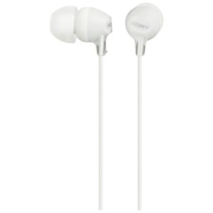 Sony MDR-EX15AP Earphones with Microphone White