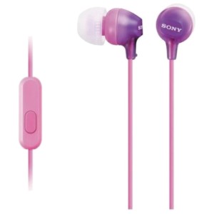Sony MDR-EX15AP Auriculares con Micrófono Violeta