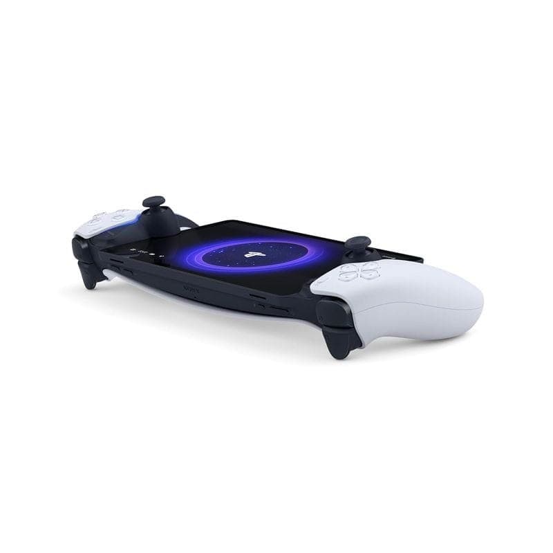 Sony PlayStation Portal branco renovado em excelente estado, com tela central ampla, botões PlayStation dedicados e pegas ergonômicas bicolores