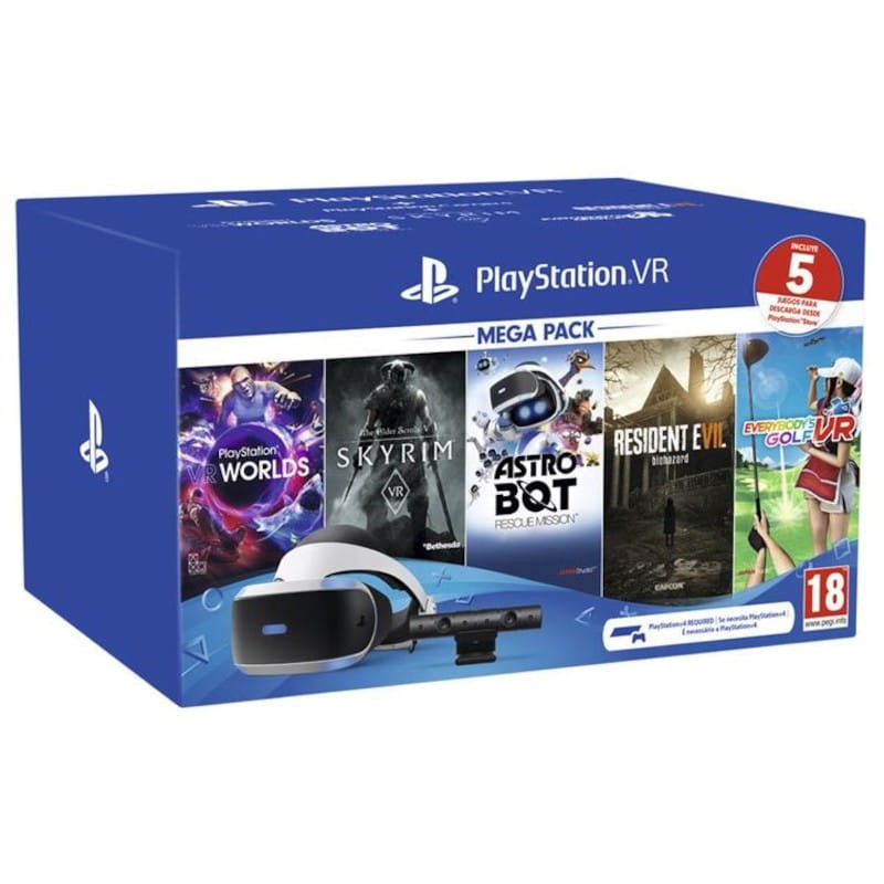 Sony PlayStation VR Megapack + 5 jogos + Câmera V2
