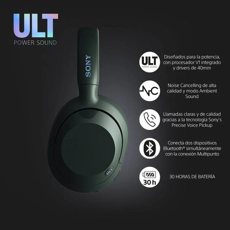 Sony ULT WEAR ANC Forest Grey - Connexions pour casques Bluetooth