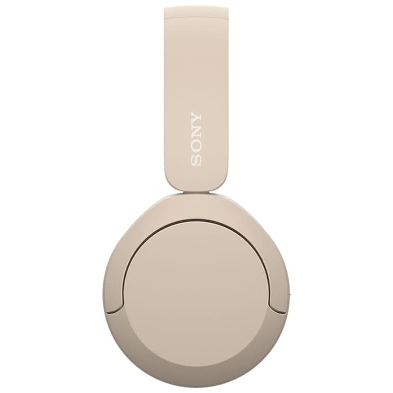 Sony WH-CH520 Creme - Vista lateral dos fones de ouvido Bluetooth