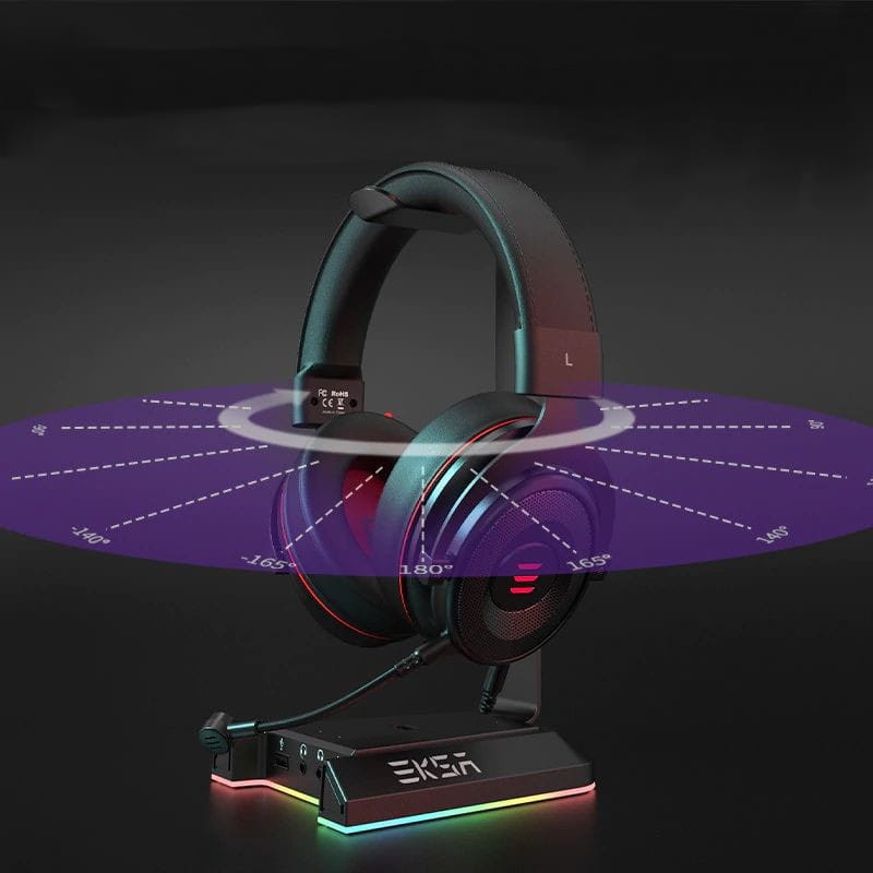 Support casque gamer EKSA HUB USB Sound 7.1 - Ítem3