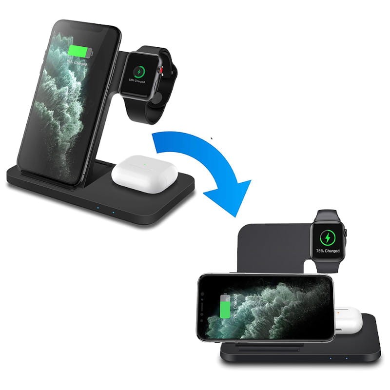 Suporte de carregamento sem fio 4 em 1 Compatível com iPhone/Airpods/Apple Watch - Item3