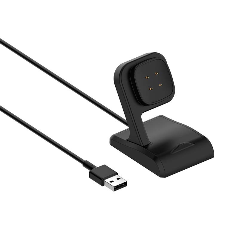 Cargador con soporte negro para Fitbit Versa 4 - Ítem1