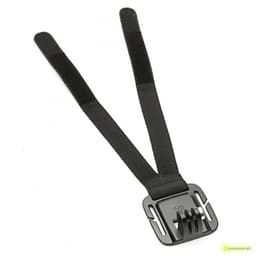 Support de casque Yi Action Camera avec base plastique noire et deux sangles Velcro réglables, fixation à glissière pour monter la caméra solidement sur un
