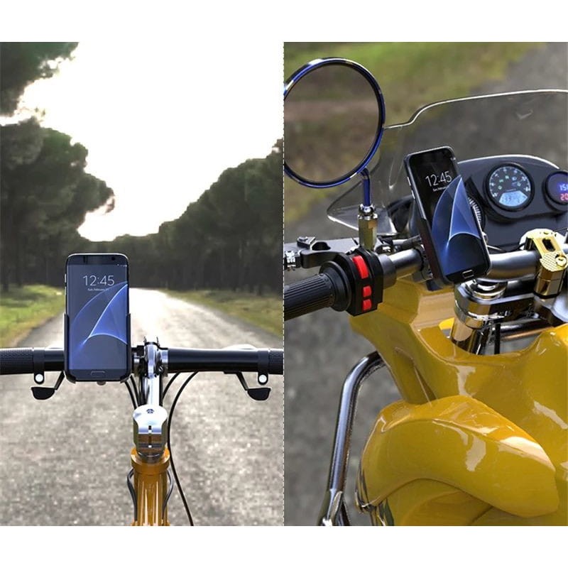Support Smartphone pour Guidon Moto/Vélo Noir - Ítem4