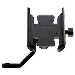 Suporte para smartphone preto para espelho retrovisor para motocicleta/bicicleta