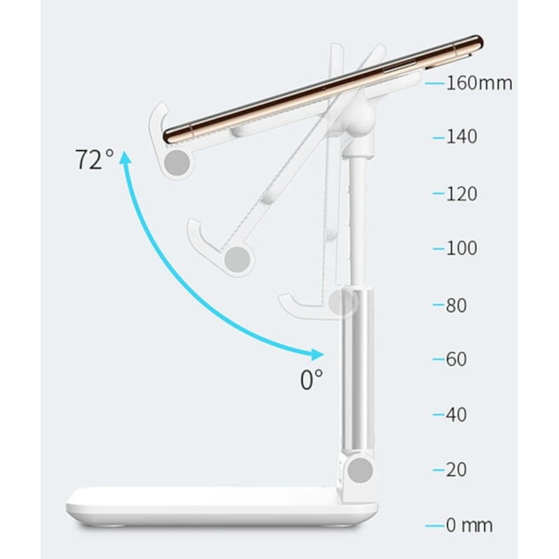 Support pour tablette/smartphone Métal Blanc - Ítem1