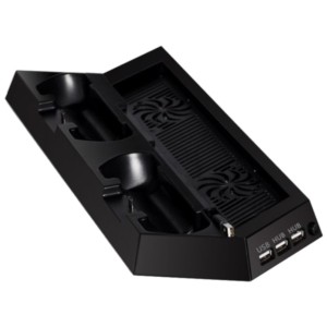 Suporte Pro Playstation (PS4) 3 USB/Estação de carregamento Comandos/Ventoinha