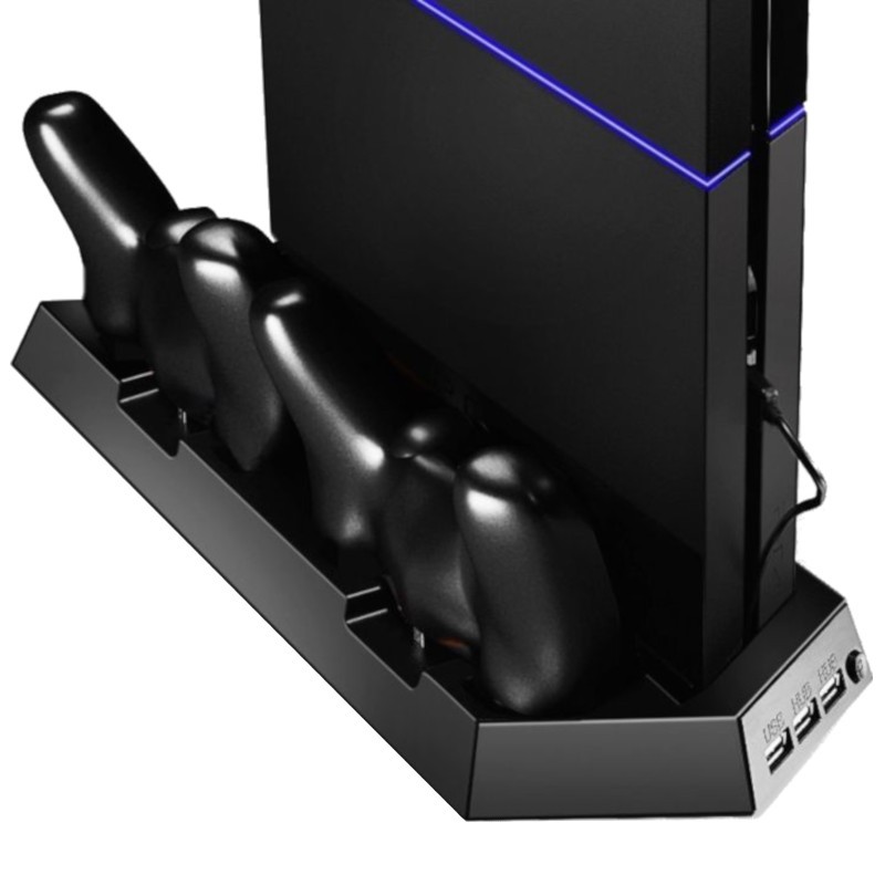 Soporte Pro Playstation (PS4) 3 USB/Estación de Carga Mandos/Ventilador - Ítem1