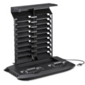 Suporte Pro Xbox One S 4 USB /Estação de Carregamento de Comandos/18 Slots para Jogos/Ventoinha - Item