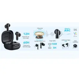 Soundcore P40i Negro - Auriculares inalámbricos especificaciones