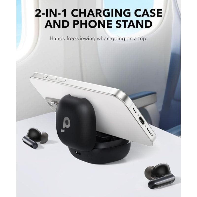 Soundcore P40i Negro - Auriculares inalámbricos imagen con el móvil