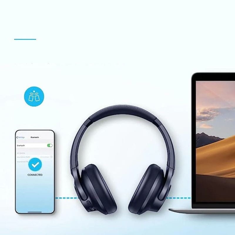 Soundcore Q20i Bluetooth Azul Marino - Auriculares Diadema Inalámbricos - Ítem2