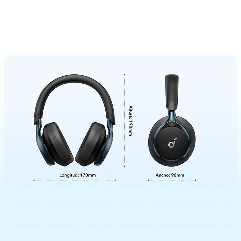 Soundcore Space One Preto com cancelamento de ruído (ANC) - Auriculares Bluetooth - Item3
