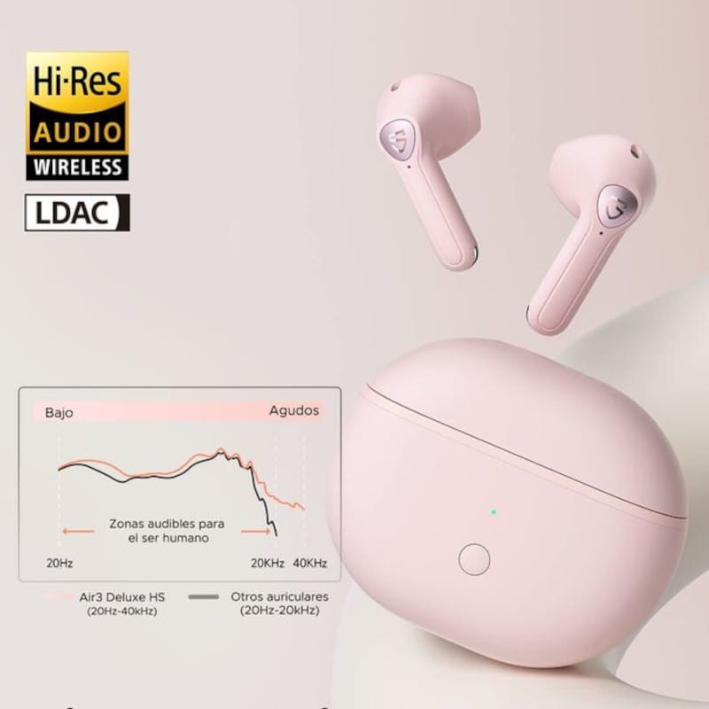 SoundPEATS Air3 Deluxe Hs Rosa - Auriculares Bluetooth - Ítem1