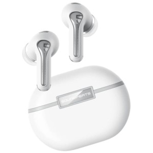  SoundPEATS Auriculares híbridos A6 con cancelación activa de  ruido, auriculares inalámbricos Bluetooth sobre la oreja, sonido premium,  tiempo de reproducción de 38 horas, auriculares de espuma viscoelástica,  diseño plegable para viajes