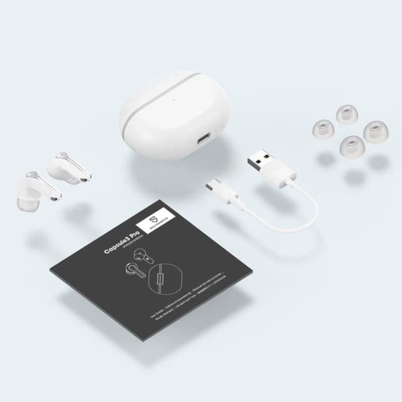 SoundPEATS Capsule3 Pro TWS Blanco - Auriculares Bluetooth - Contenido