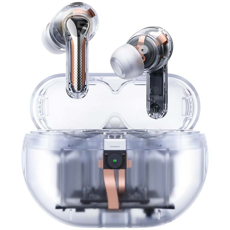 Auriculares Bluetooth SoundPEATS Capsule3 Pro Branco Transparente - Item
