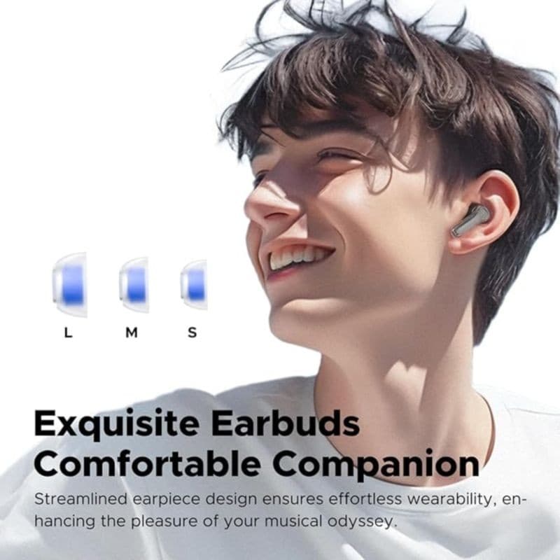 Auriculares SoundPEATS Clear Negro con diferentes almohadillas