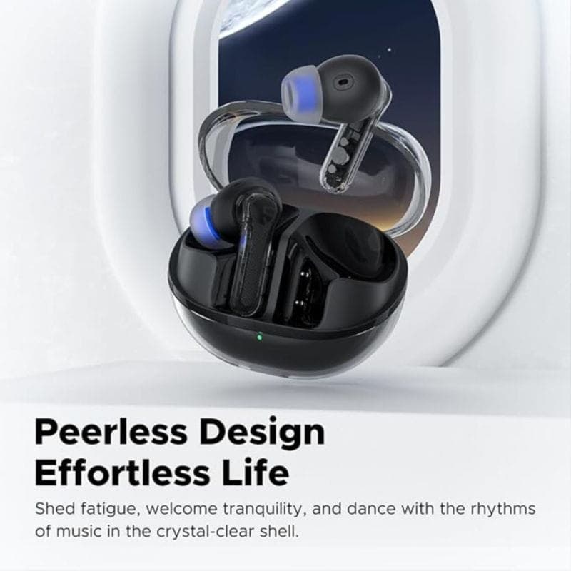 Auriculares SoundPEATS Clear Negro con diseño ergonómico