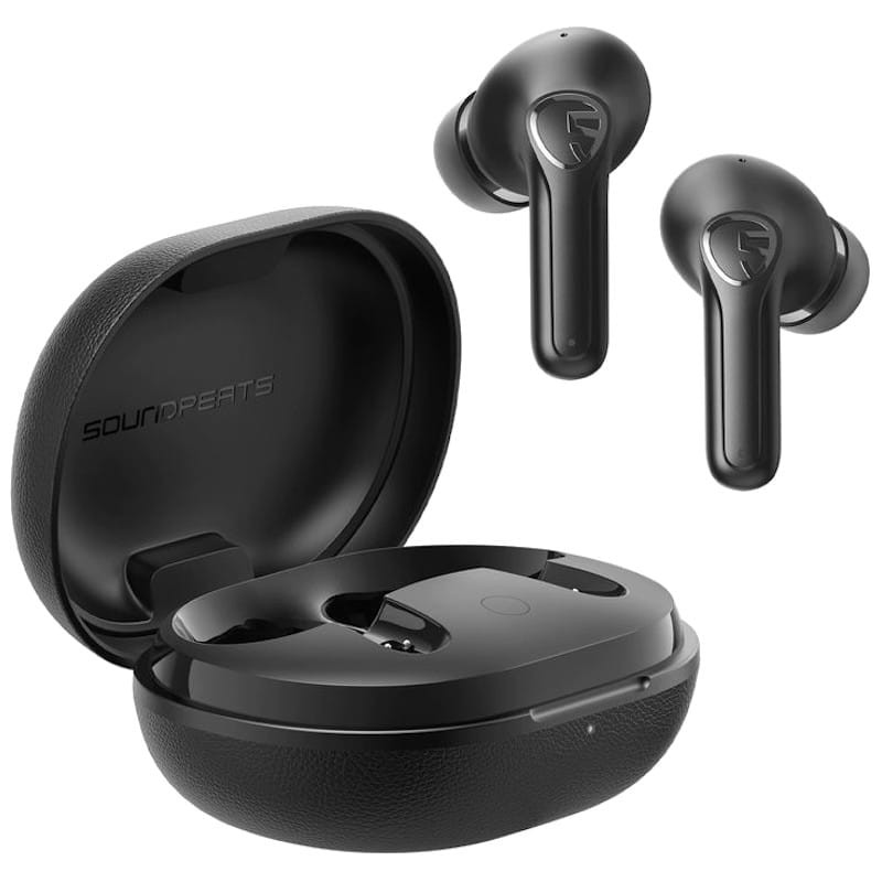 SoundPEATS Life - Auriculares Bluetooth 5.2 con sonido estéreo Negro