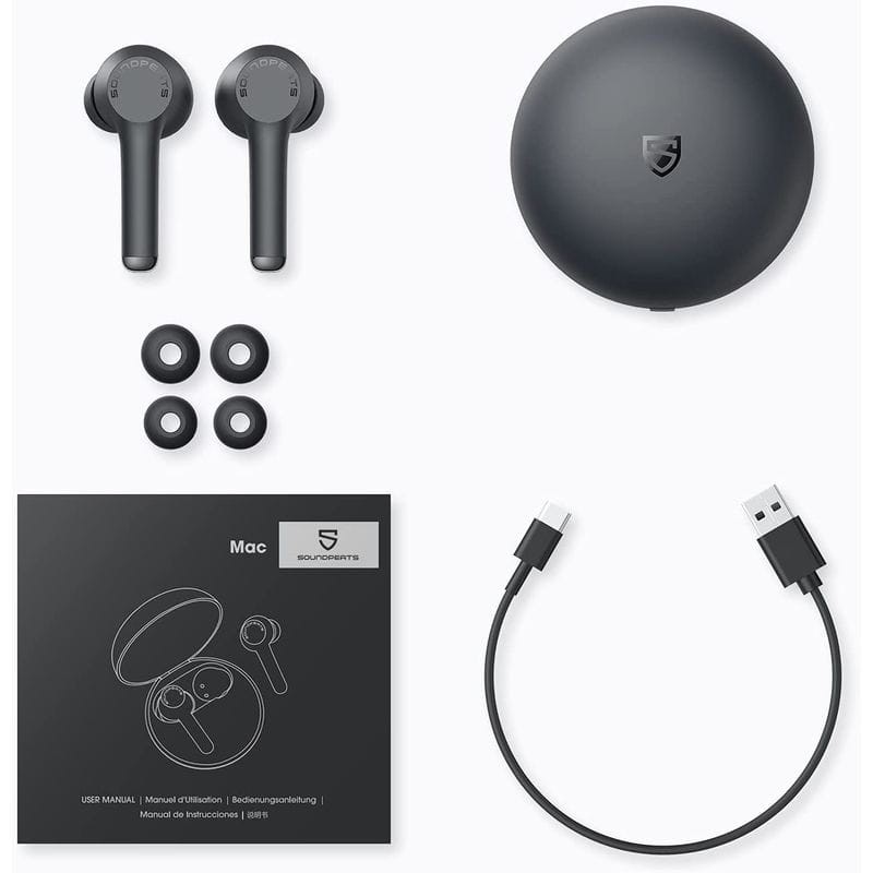 SoundPEATS Mac - Auriculares Bluetooth Preto - Item4