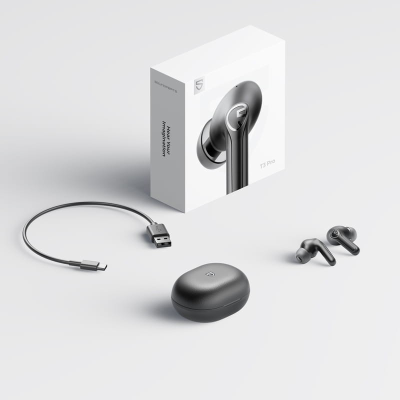SoundPEATS T3 Pro TWS Preto - Auriculares Bluetooth - Item2