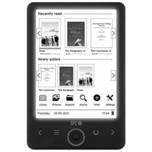 SPC Dickens Light 2 eReader 8GB con Luz frontal Regulable Negro