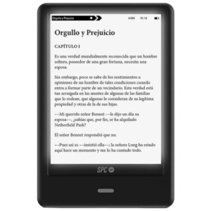 SPC Dickens Light Pro eReader 8GB with Dimmable front Light Black