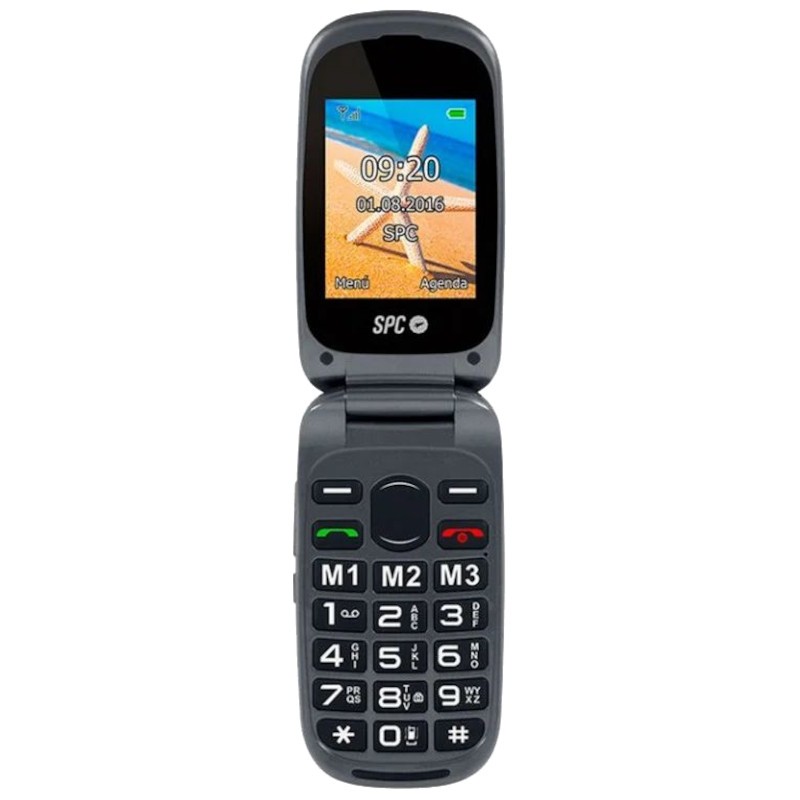 TELEFONO MOVIL PERSONAS MAYORES SPC FORTUNE 2 NEGRO