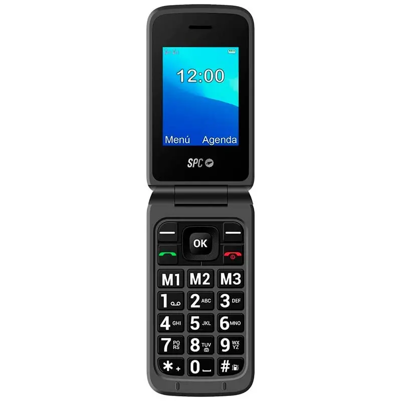 vista frontal del Teléfono móvil SPC Stella 2 desplegado