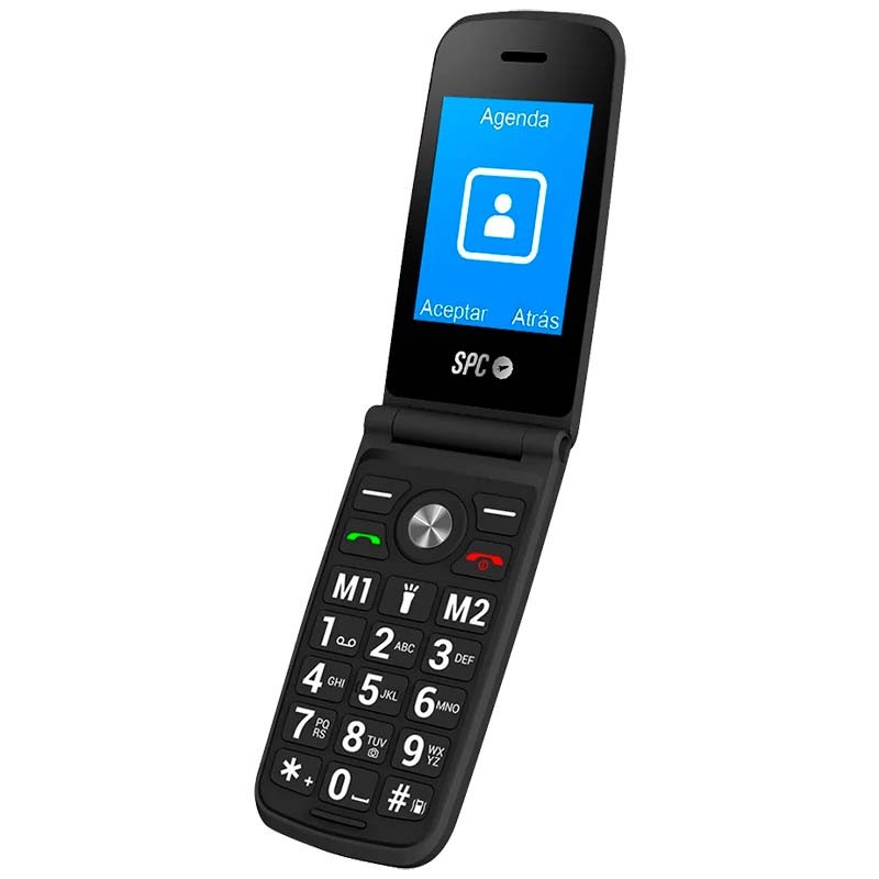 SPC Talk - Téléphone Portable, Facile à Utiliser, écran 1,8, Grande  Batterie 800 mAh, Radio FM, Double Carte SIM, Lampe de Poche et caméra  arrière 