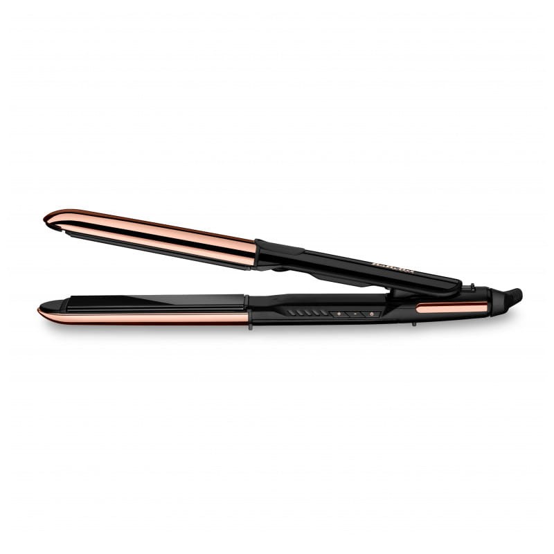 Ferro para caracóis BaByliss Straight & Curl Brilliance - Preto, Rosa - Item1