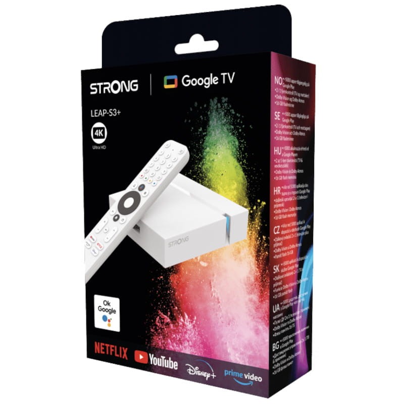 Strong LEAP S3+ 4K 2GB/16GB Blanco - Android TV - Ítem4