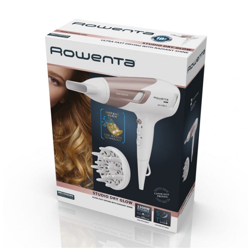Rowenta Studio Dry CV5830 2300 W Beige, White - Sèche-cheveux - Ítem8