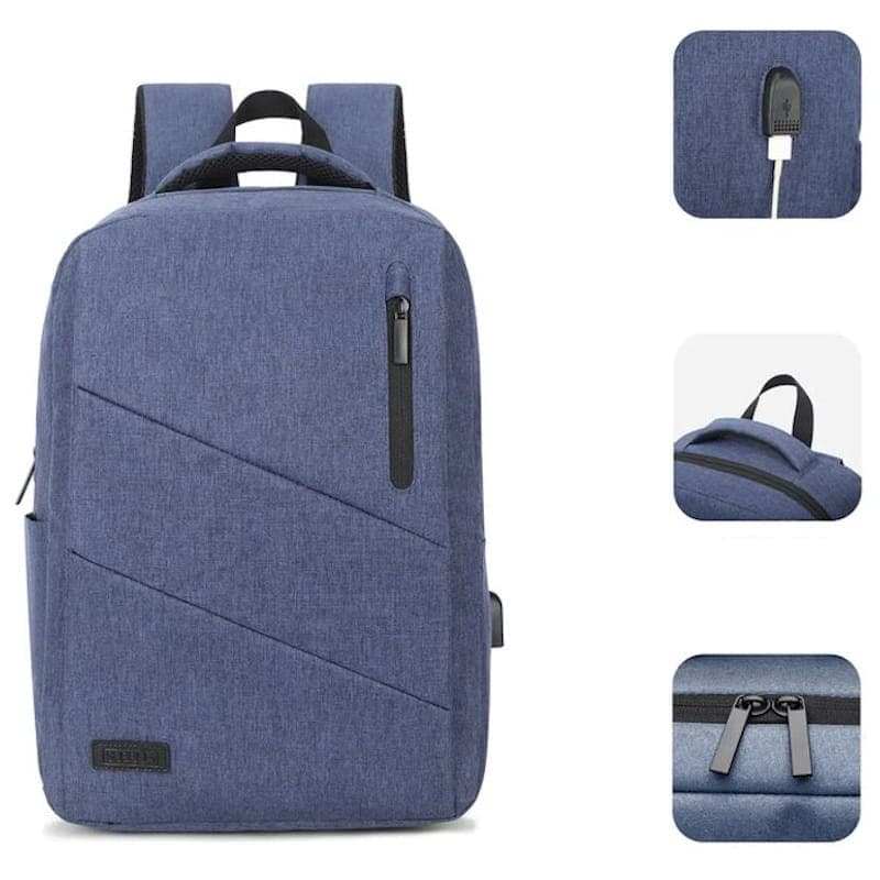 Subblim City Laptop Backpack 15.6 Avant Bleu