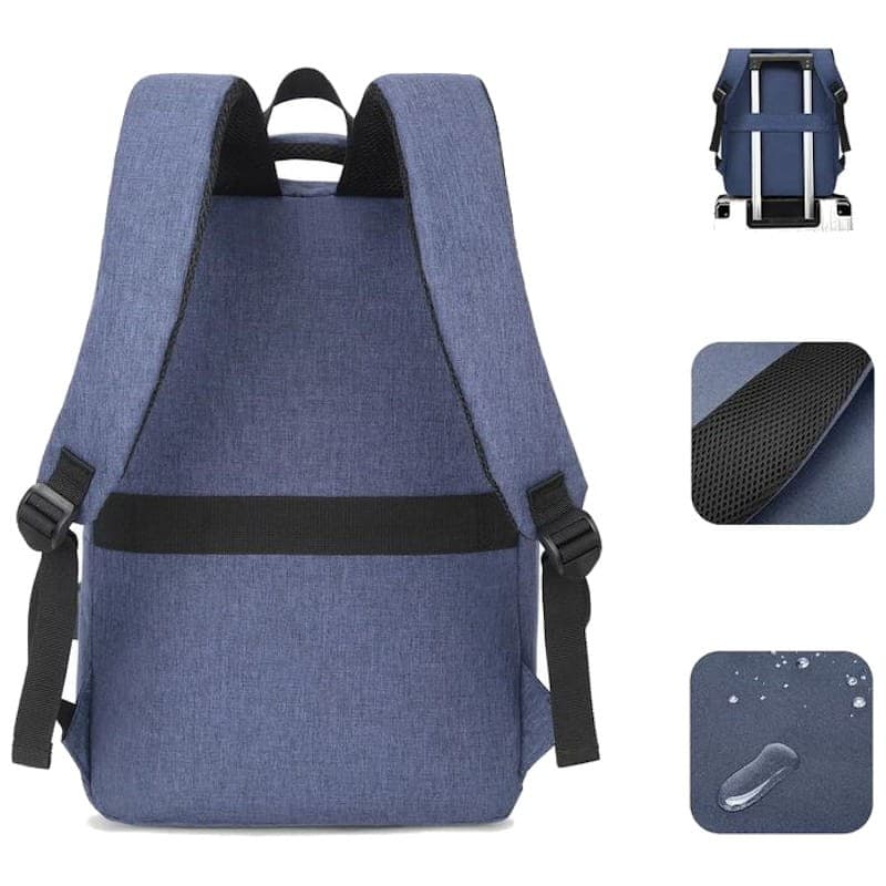 Subblim City Sac à dos pour ordinateur portable 15,6 Dos bleu