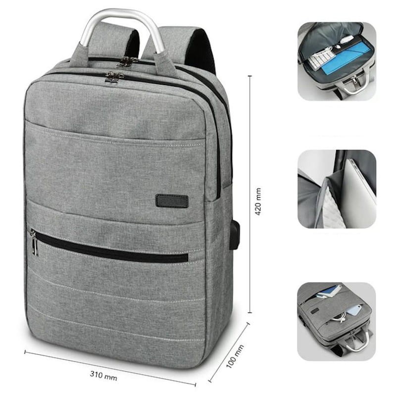 Subblim Elite Air Rembourrage Sac à dos pour ordinateur portable 15,6 Gris - Ítem4