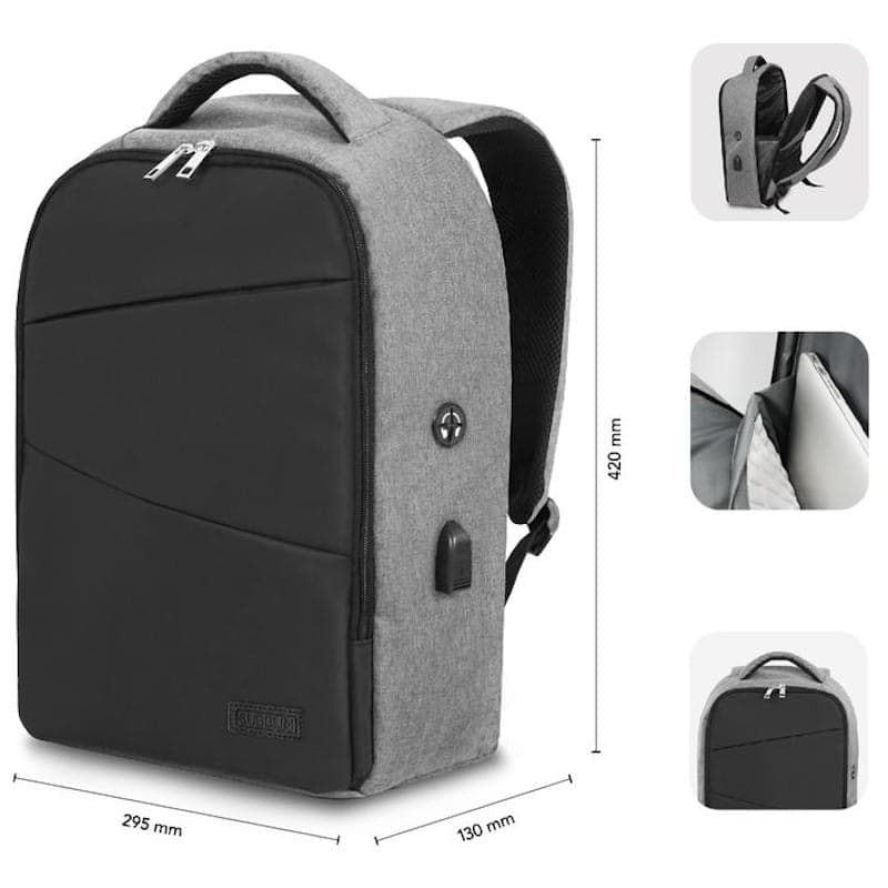 Subblim Secure V2 AP Mochila Portátil 15.6 Dimensiones