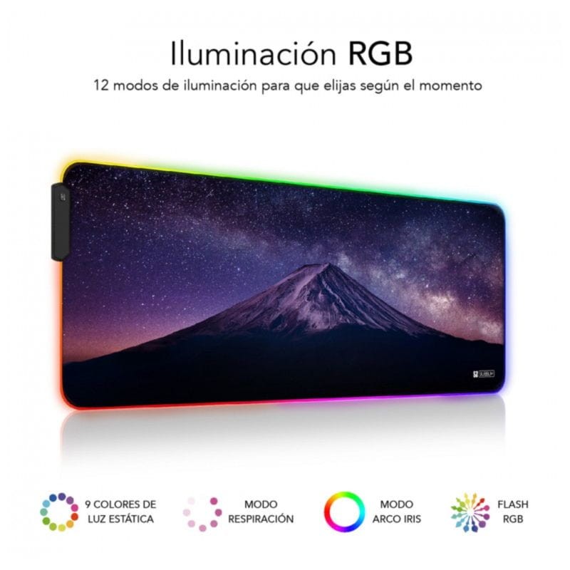 Alfombrilla Subblim XL LED RGB Montaña - Ítem1