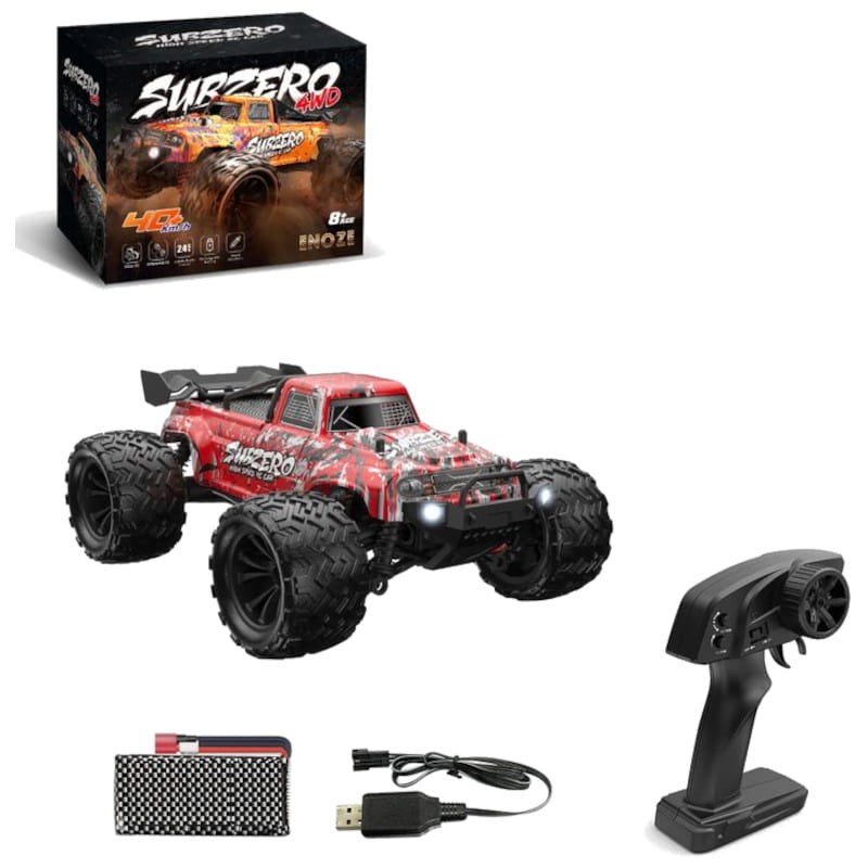 Subzero 9500E 1/16 4WD Truck Vermelho - Carro RC elétrico - Item1