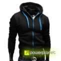 Sudadera Color Zipper Negro - Hombre - Ítem
