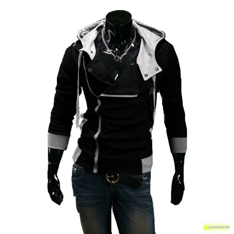 Sudadera Modern Zipper Negro - Hombre