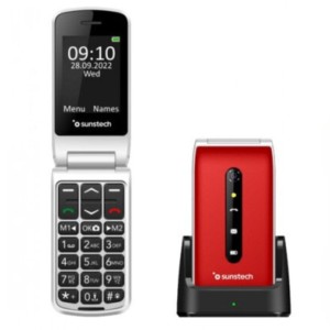 Sunstech CELT18 32MB/32MB Vermelho - Telemóvel para Seniores