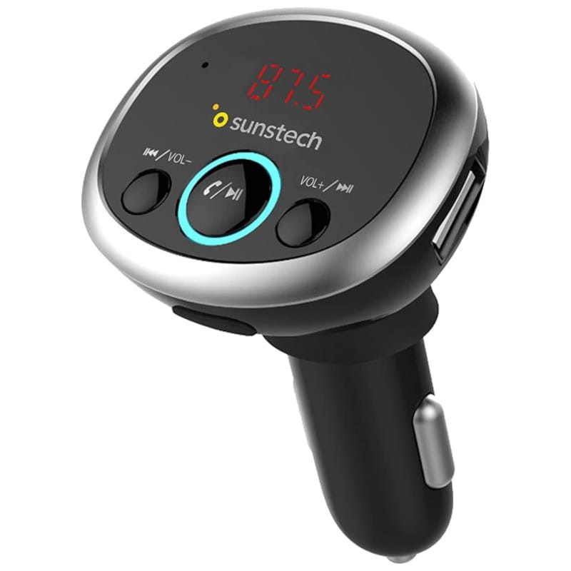 Sunstech FMT300BTUSB Pantalla LED Bluetooth MicroSD USB Negro - Transmisor FM para coche - Ítem